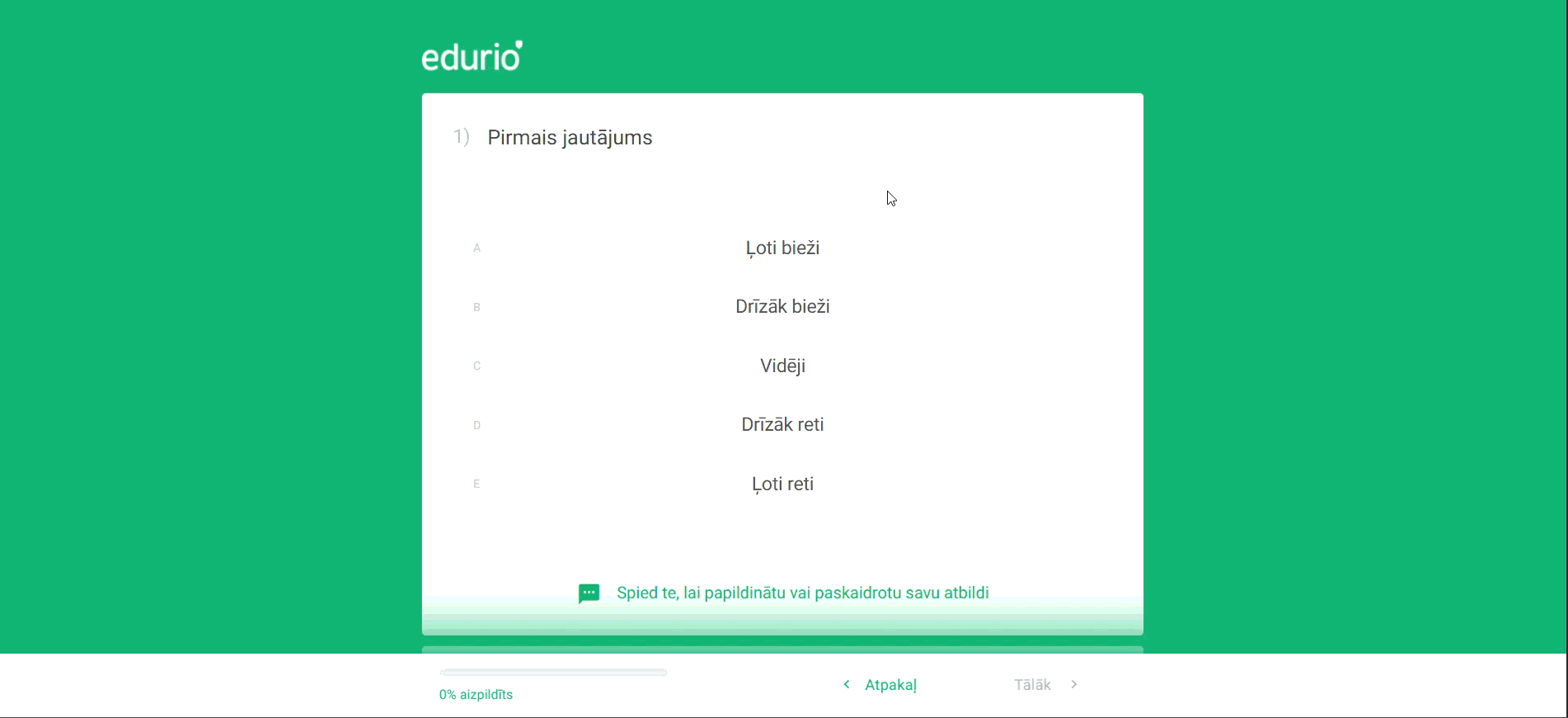 kā izskatās vairāki jautājumi vienā lapā